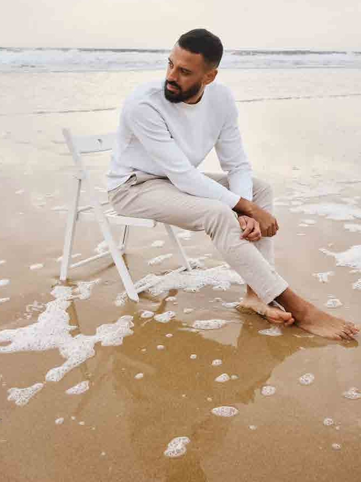 Cotton Twill Short in Stone