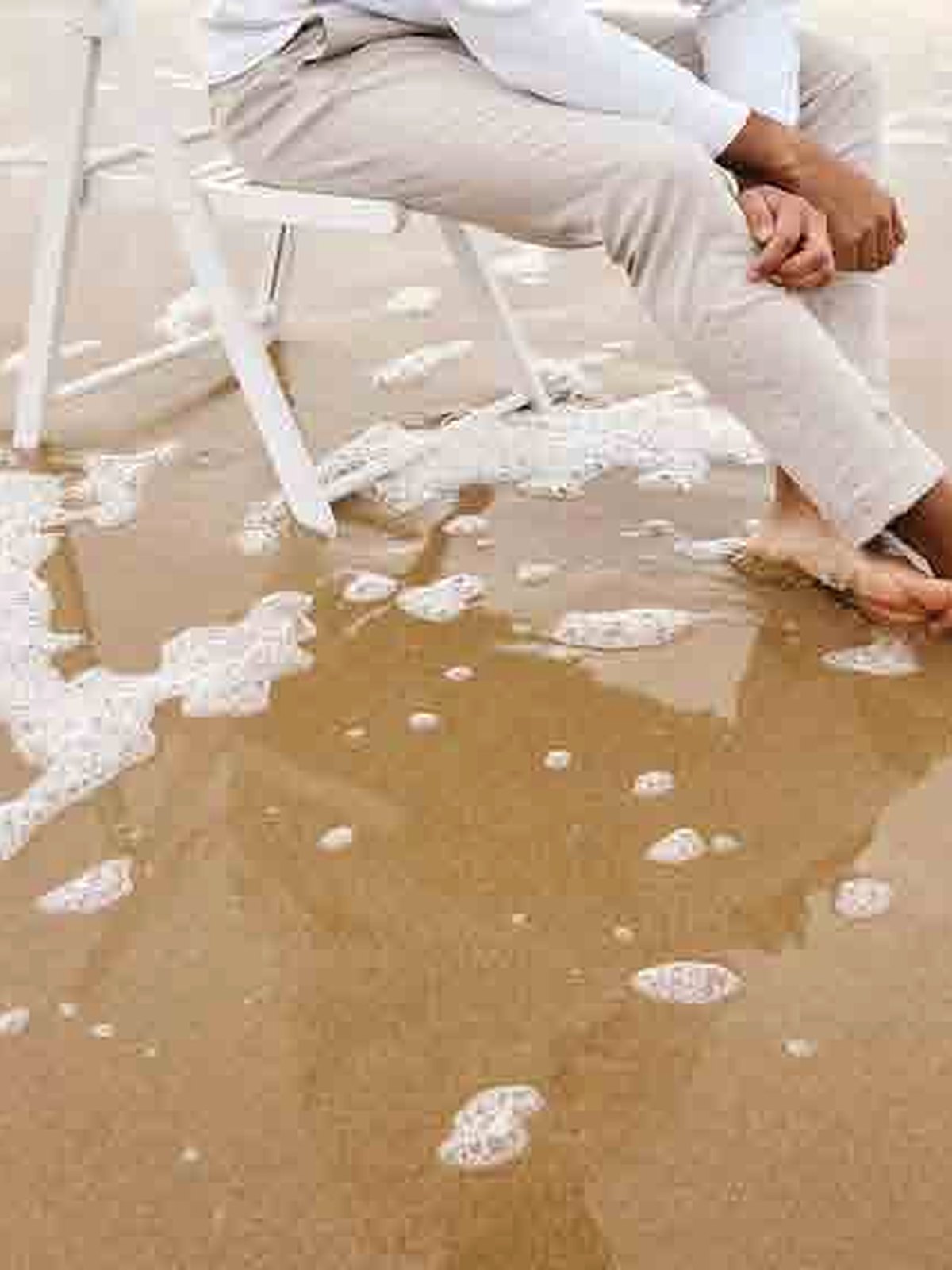 Cotton Twill Short in Stone — view 2