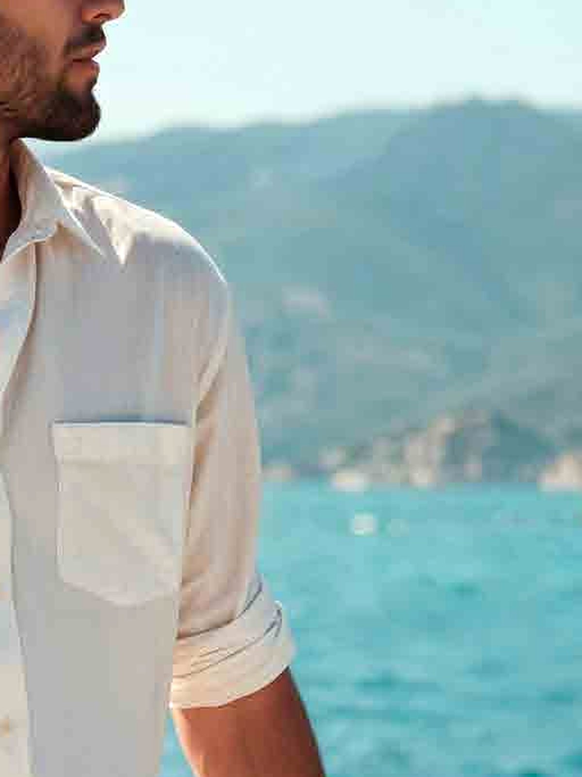 Washed Oxford Shirt in Ecru — view 2